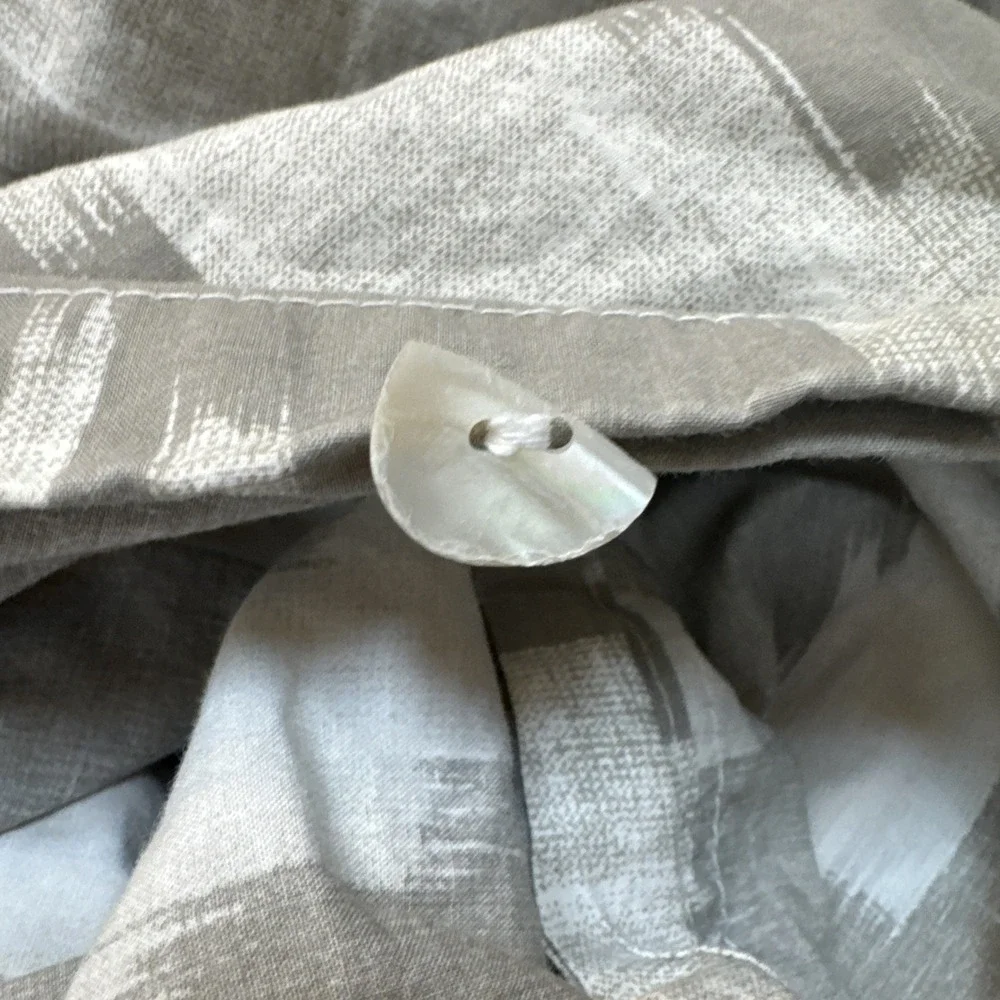 West Elm 100% Cotton Chevron Duvet Cover Only White And Gray King